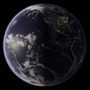 Animation showing how Earth's continuous rotation creates the cycle of day and night, demonstrating that the Sun does not physically orbit the Earth.
