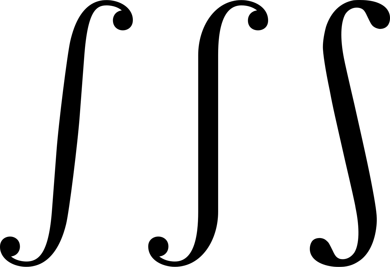 The integral symbol, originally introduced by Leibniz as an elongated "S" for "summa," is used worldwide with minor regional stylistic variations.