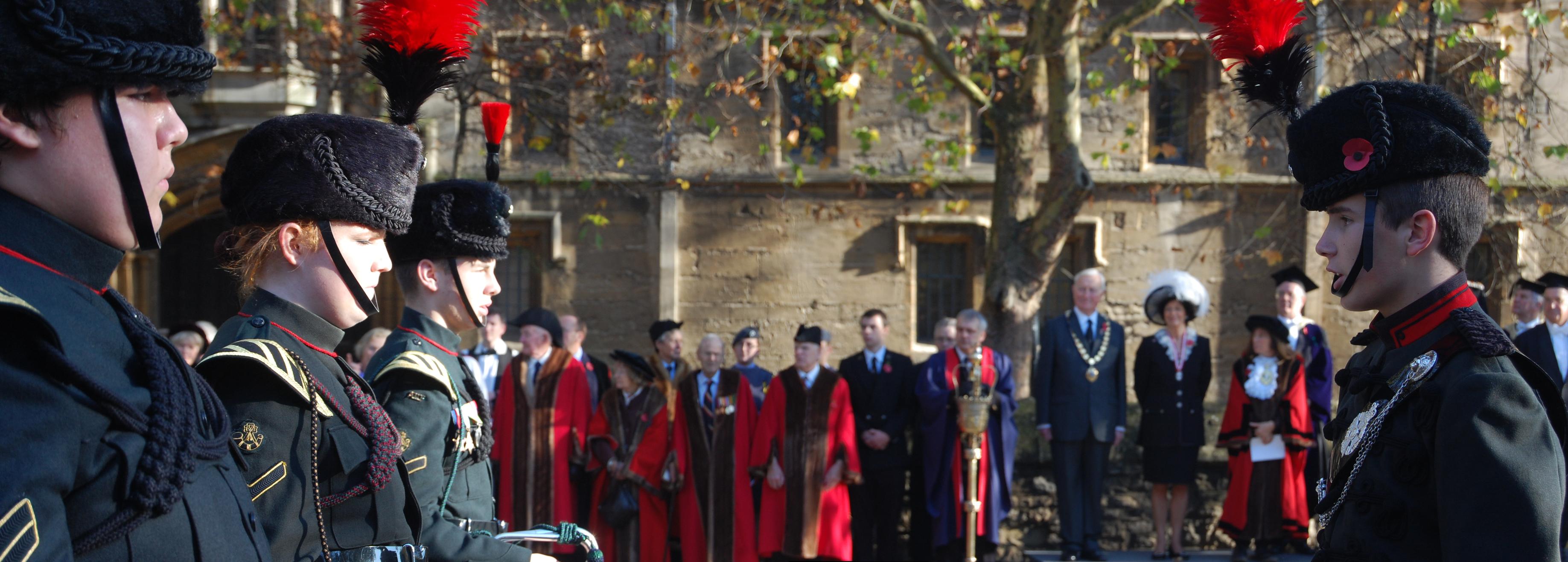 The annual Remembrance Sunday parade in Oxford — the kind of customary, commonly-held procession exempted from the section 11 notice requirement.