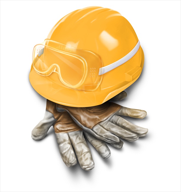 Personal protective equipment, such as safety goggles and hard hats, represents a strict compliance requirement to mitigate workplace physical hazards.