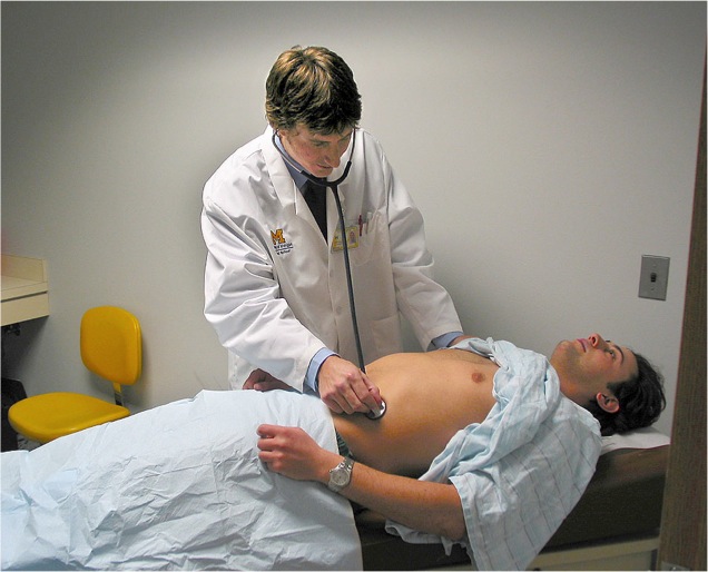 During an abdominal assessment, auscultation must always precede percussion and palpation to prevent the artificial stimulation of bowel sounds.