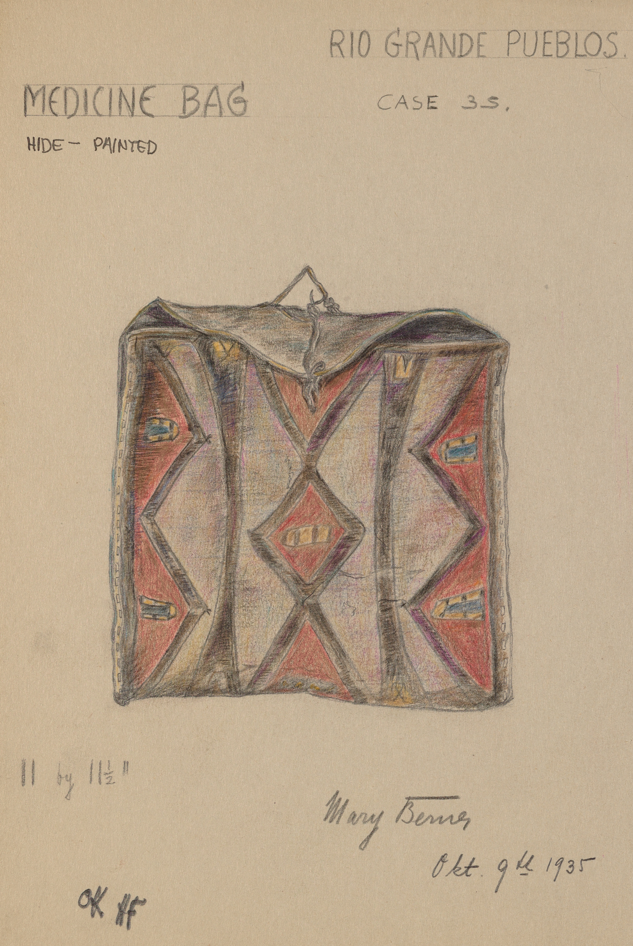 A medicine bag is a sacred object containing items of spiritual significance for many Native American clients. Healthcare staff must never handle or remove it without explicit permission.