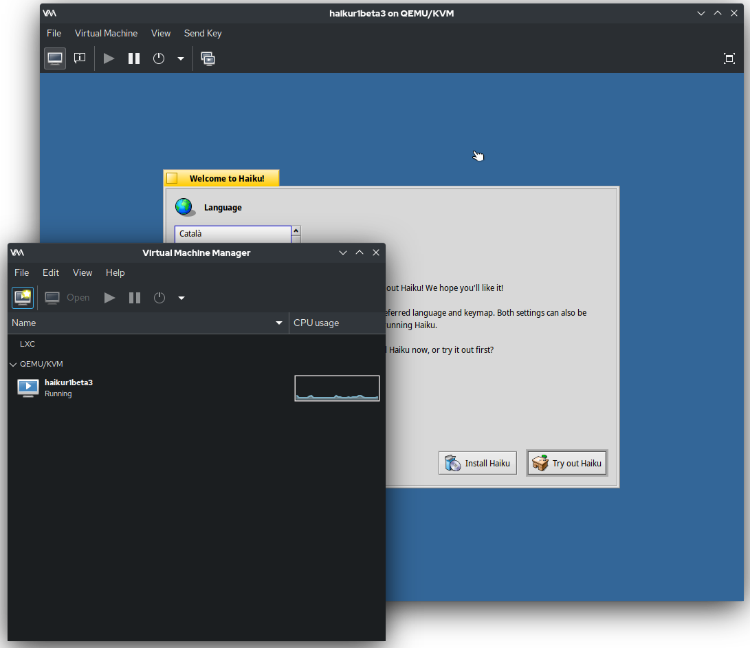 Virtual machines provide a sandboxed test environment where administrators can safely install and evaluate applications for system compatibility without risking the host operating system.