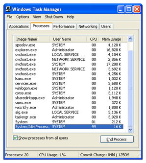 The Task Manager's Processes tab provides a live overview of running system processes, user applications, and their immediate hardware resource consumption.