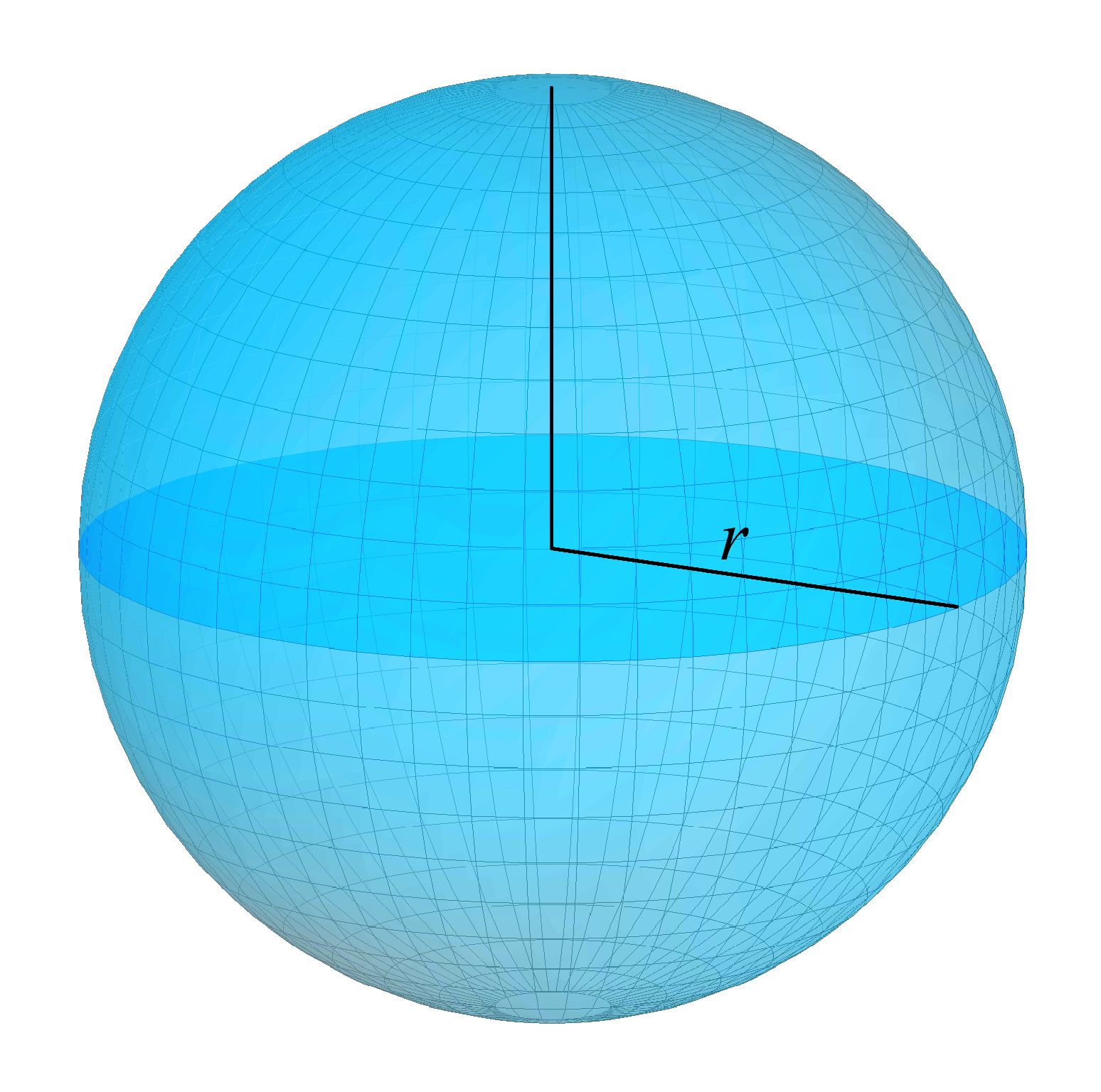 A sphere is defined by a continuous surface where every point is equidistant from the center.