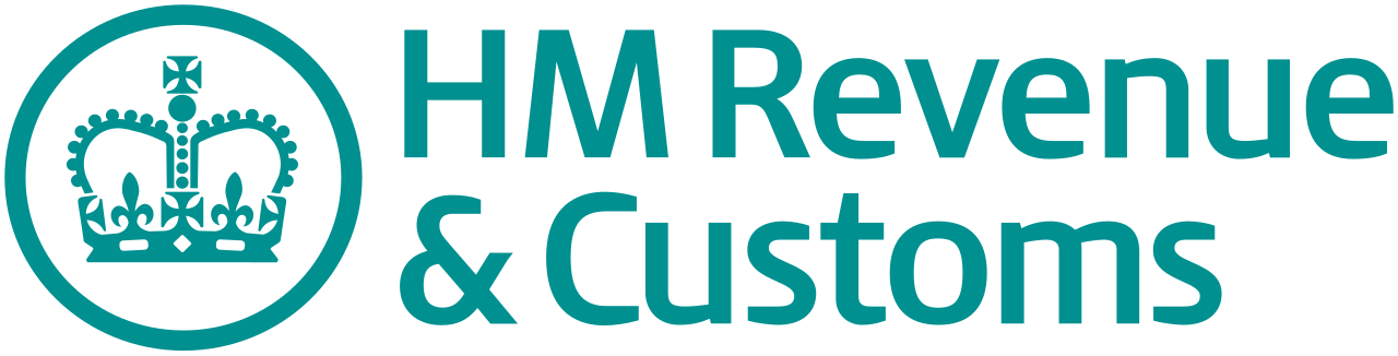 The logo of HM Revenue & Customs, the authority to which VAT charged on profit costs is credited and which determines whether a disbursement can be re-billed VAT-free.