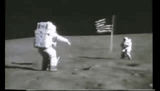 Astronaut John Young jumping on the Moon. Though the mass of the astronaut and his suit is unchanged from Earth, the Moon's weaker gravity significantly reduces his weight, allowing for higher jumps.