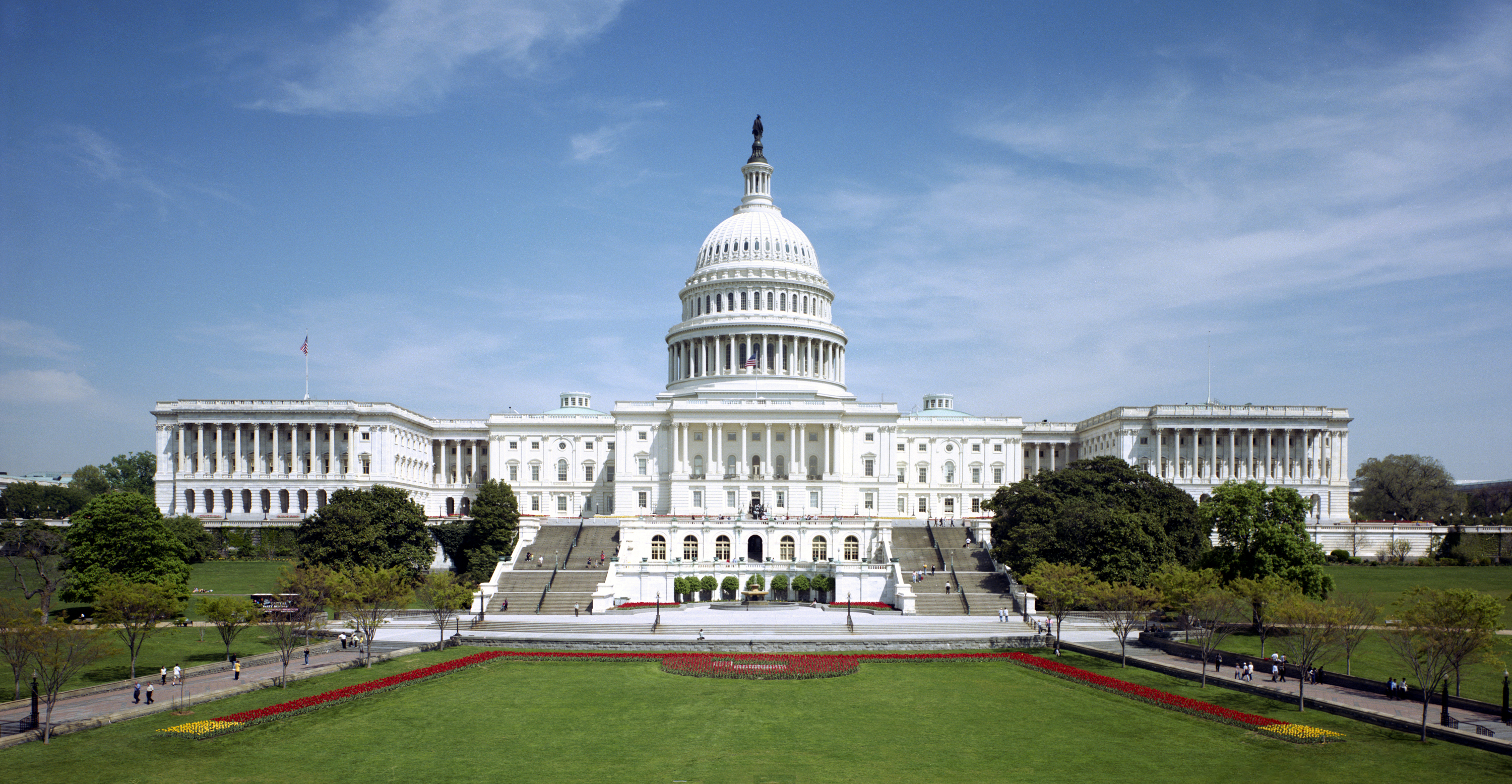 The United States Capitol in Washington, D.C., is the seat of the federal legislative branch, housing both the Senate and the House of Representatives.