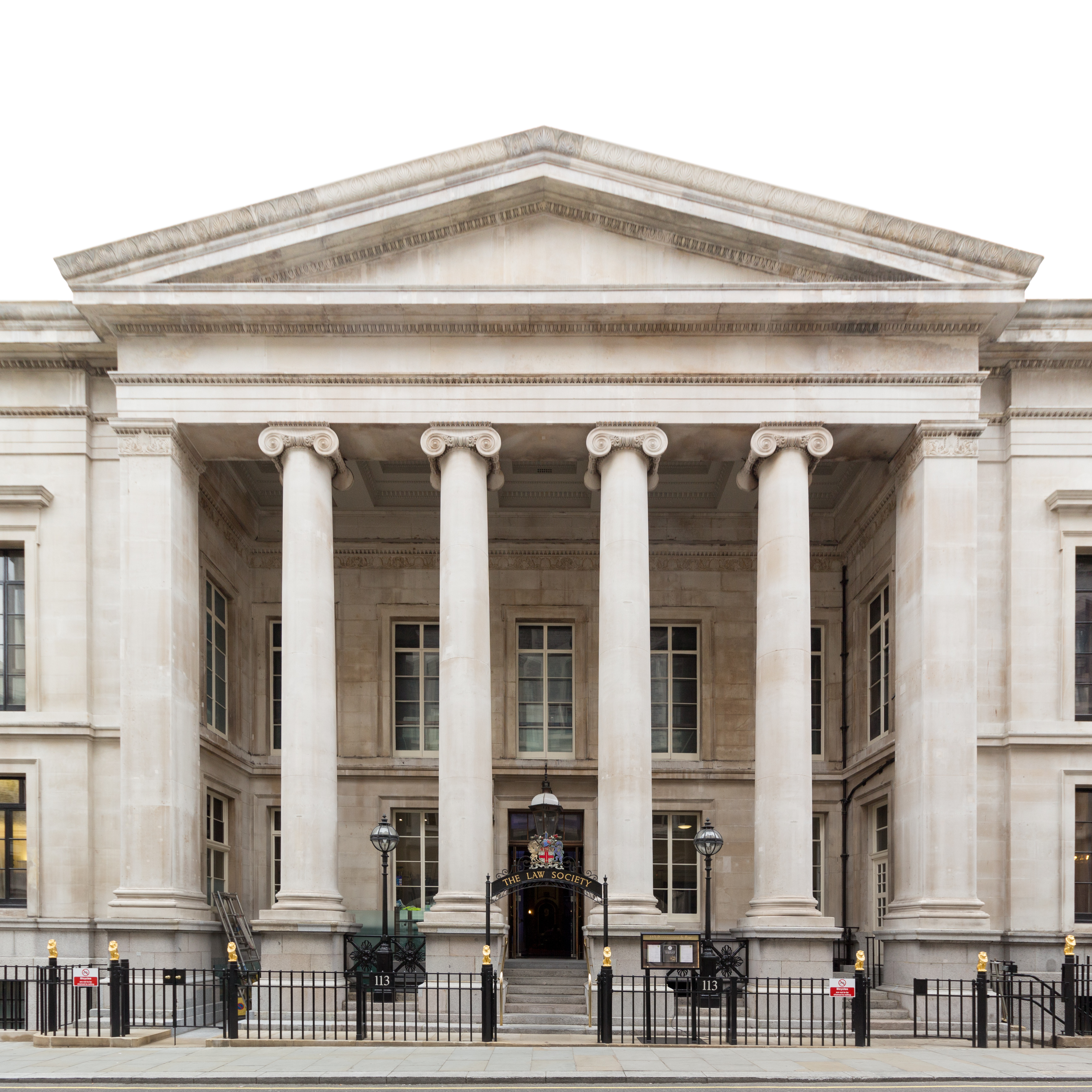 The Law Society's headquarters on Chancery Lane, London — the body that publishes the standardised redemption formulae (A, B, C) used in mortgage redemption undertakings.