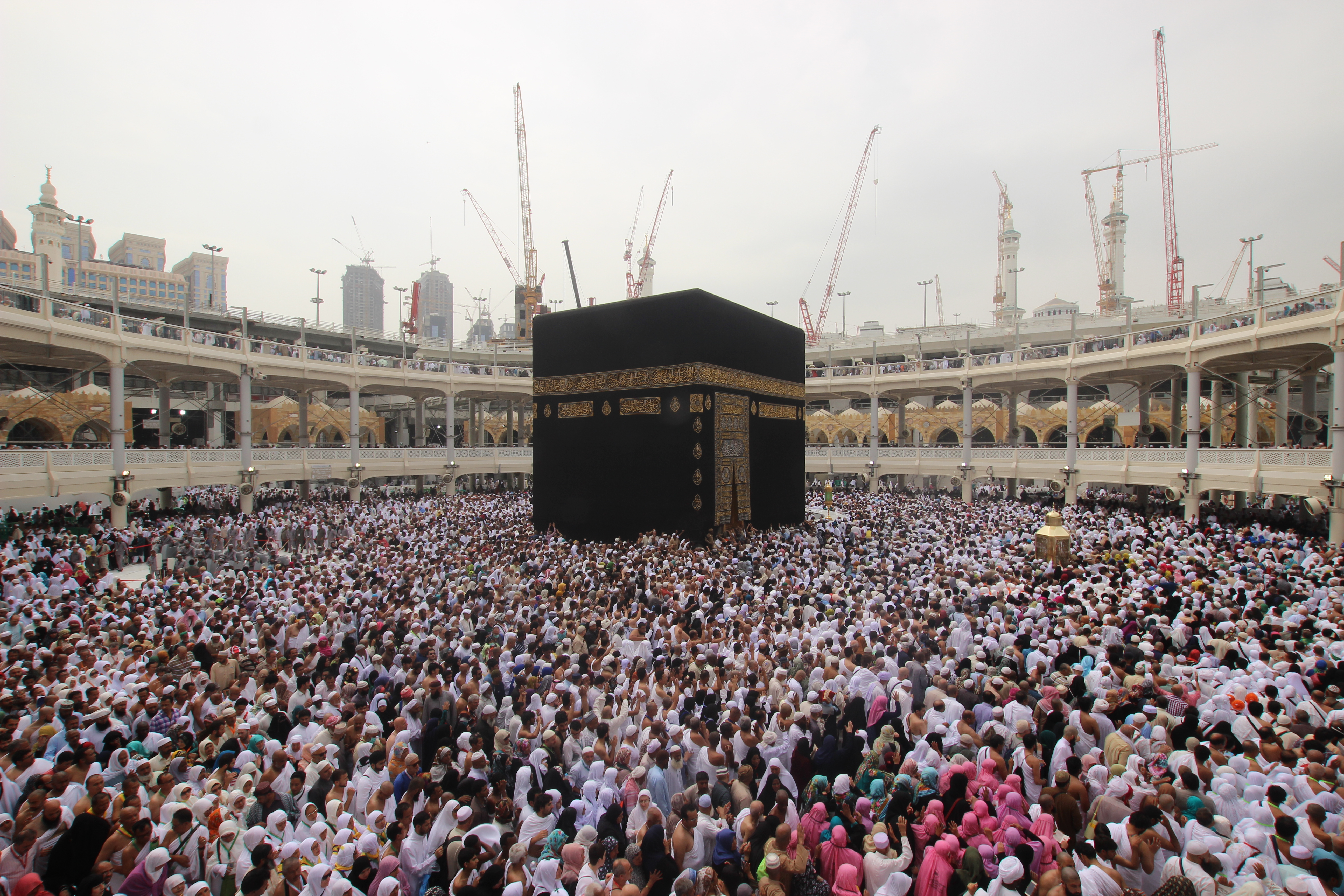 The Kaaba in Mecca, Saudi Arabia. In Islamic tradition, positioning a deceased client's body to face Mecca is a profound sign of spiritual respect.