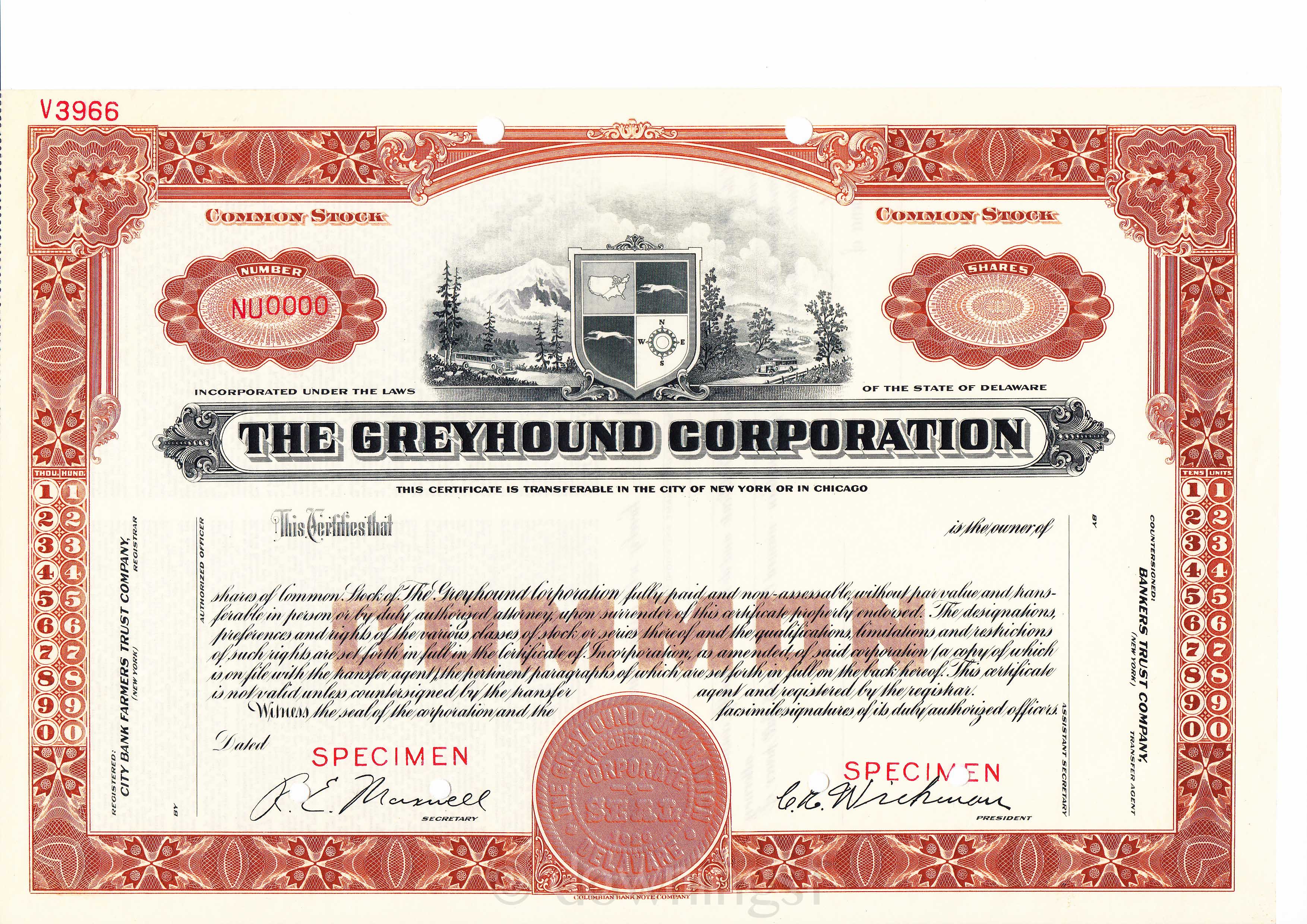 Physical stock certificates, like this 1936 Greyhound Lines share, have largely been replaced by electronic "street name" registration to facilitate high-speed clearing and market liquidity.