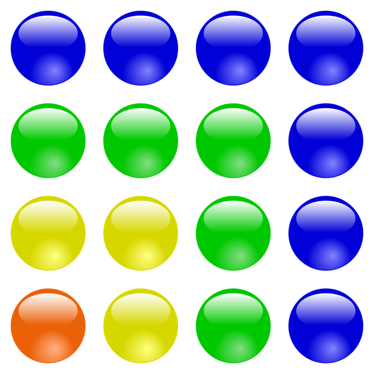 Square numbers represented geometrically. Adding consecutive odd numbers expands the physical grid from 1 to 4, 9, and 16.