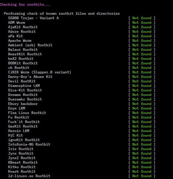 An example of a File Integrity Monitoring (FIM) utility in action. The software scans critical system executables and compares their current cryptographic hashes against known, trusted values to flag unauthorized modifications or compromises.