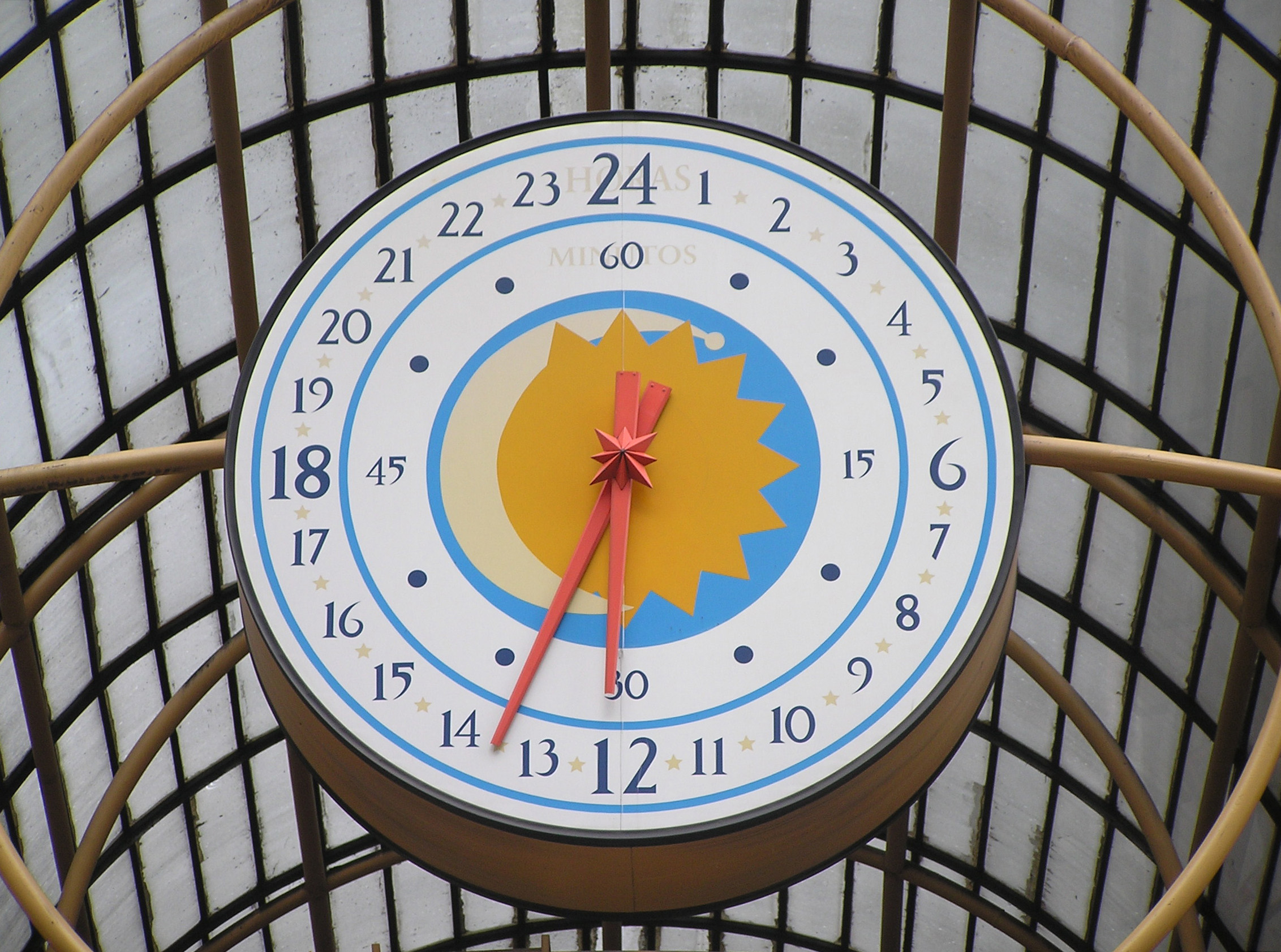 A 24-hour clock face. Military time eliminates the dangerous ambiguity between morning and evening hours by assigning a unique numeric value to each hour of the day.