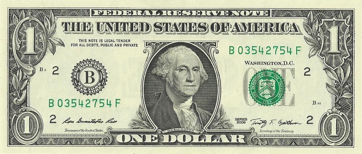 The physical paper and ink of a U.S. dollar bill represent material culture, while the societal belief that it holds economic value is nonmaterial culture.