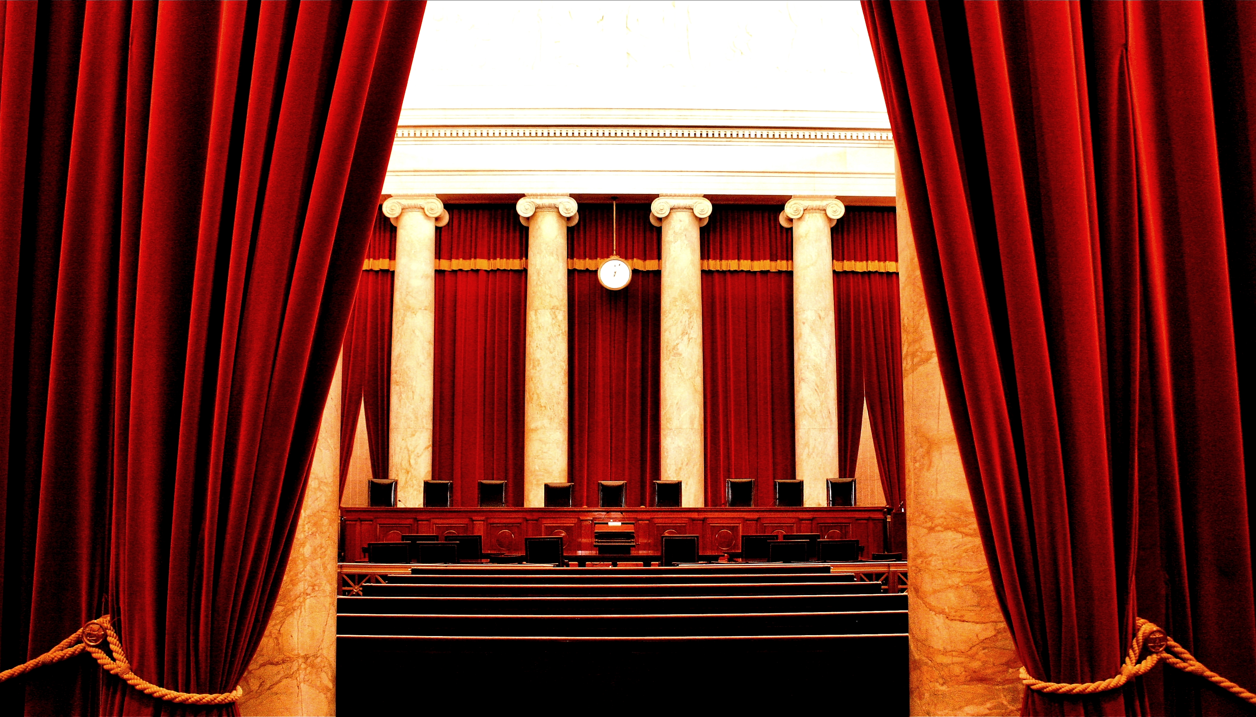 The interior of the United States Supreme Court, the body that established the substantive standard in Endrew F., mandating that an IEP must provide more than a de minimis educational benefit.