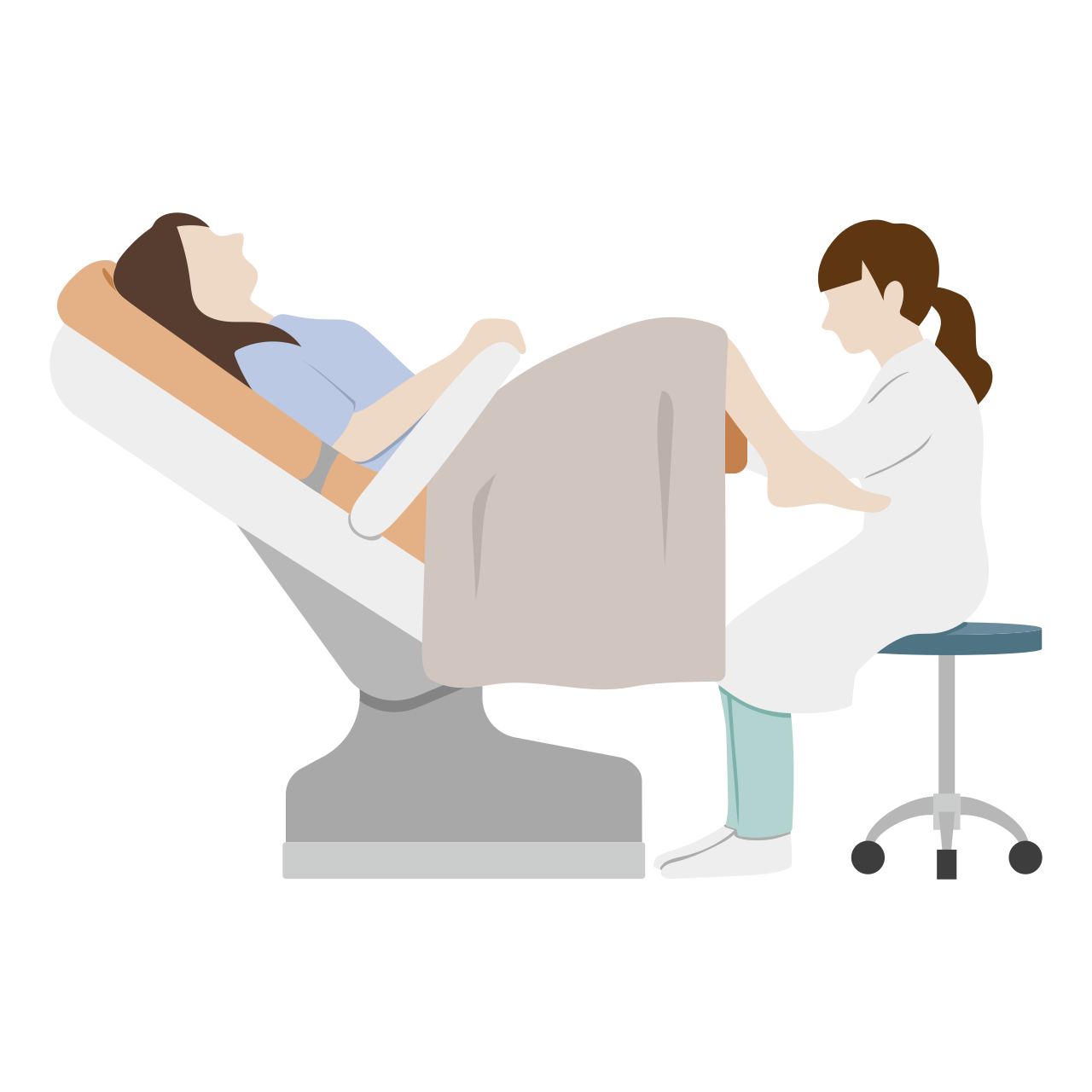 Cervical screening via Pap smear involves a clinician gently sweeping cells from the transformation zone of the cervix to detect early precancerous cellular changes.