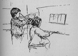 Children participating in the Hull House Music School. Images of settlement houses in action show students how reformers provided crucial educational and childcare services to impoverished immigrant families.