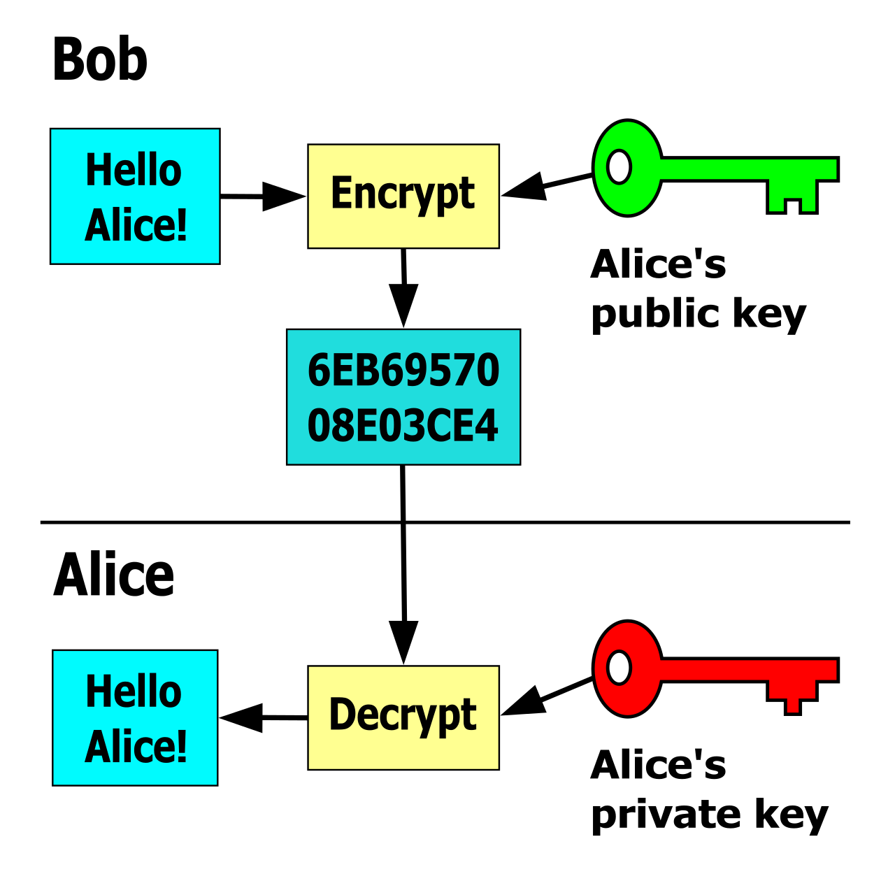 Asymmetric encryption utilizes a mathematically linked pair of keys. Any entity can use the public key to encrypt data securely, but only the specific holder of the private key can decrypt the resulting ciphertext.