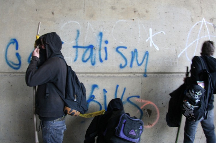 A single event, such as a protest, can be framed from drastically different points of view depending on whether a journalist emphasizes peaceful assembly or property damage.