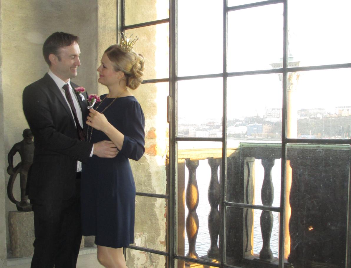 A civil marriage ceremony at Stockholm City Hall — under section 18 of the Wills Act 1837, a testator's subsequent marriage or civil partnership automatically revokes an earlier will.