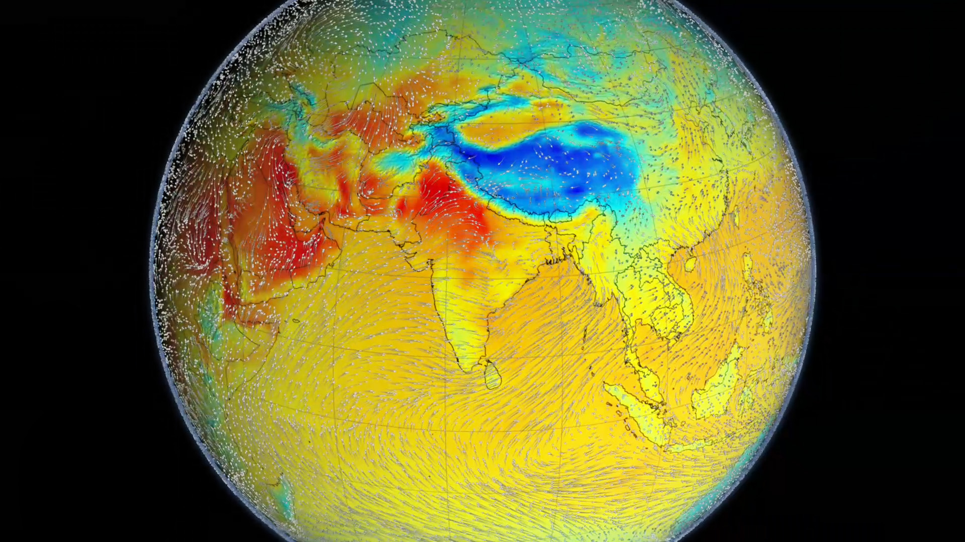 Diagram of the seasonal monsoon wind patterns in the Indian Ocean. Maritime merchants relied heavily on these predictable seasonal winds to time their trade voyages between Africa, India, and Southeast Asia.