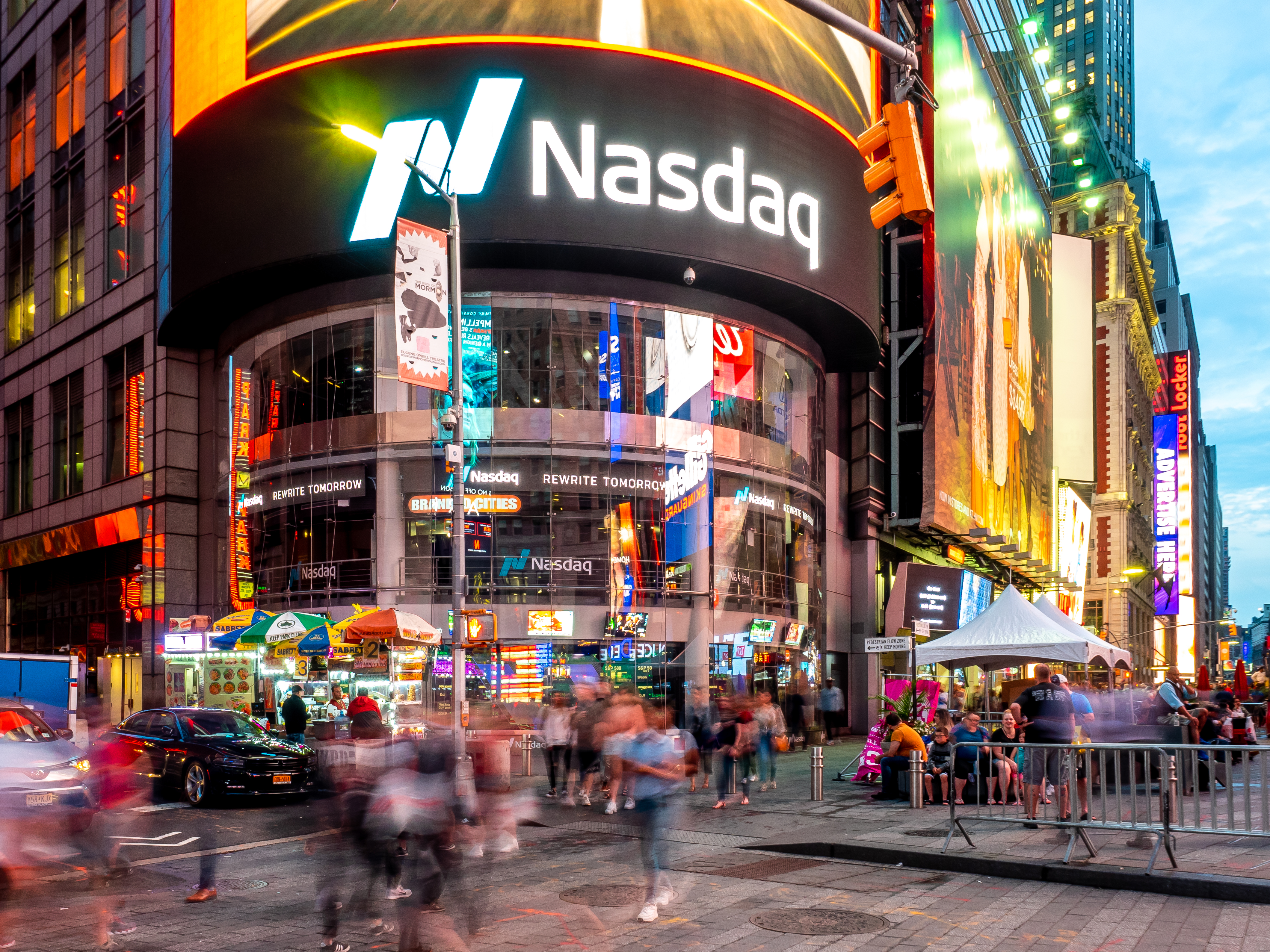 Exchanges like the Nasdaq facilitate non-issuer transactions, where shares are traded entirely between investors in the secondary market without any capital flowing back to the issuing company.