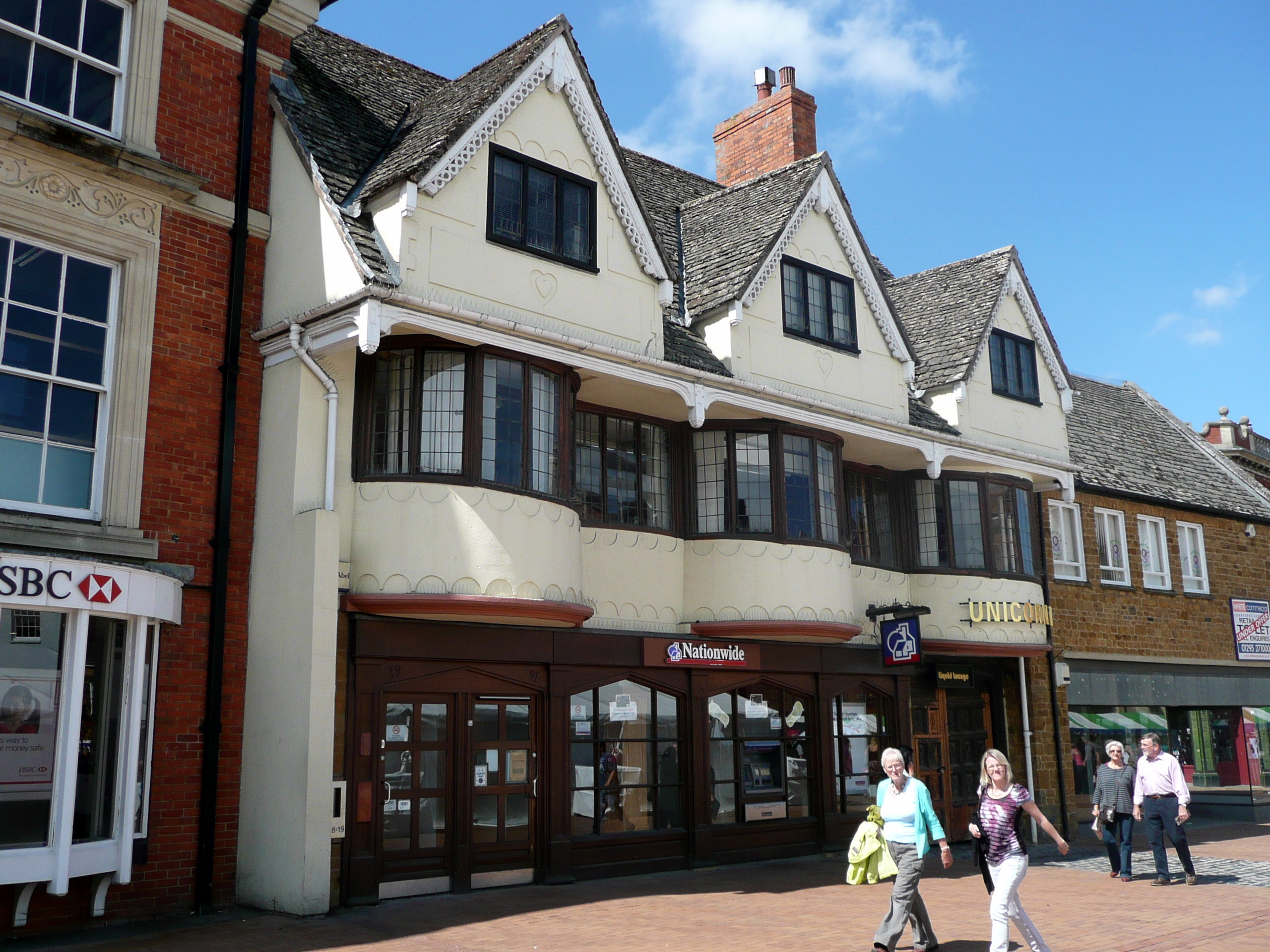 A high-street building society branch — the kind of institution where a solicitor's client account is opened and kept strictly separate from the firm's own business account.