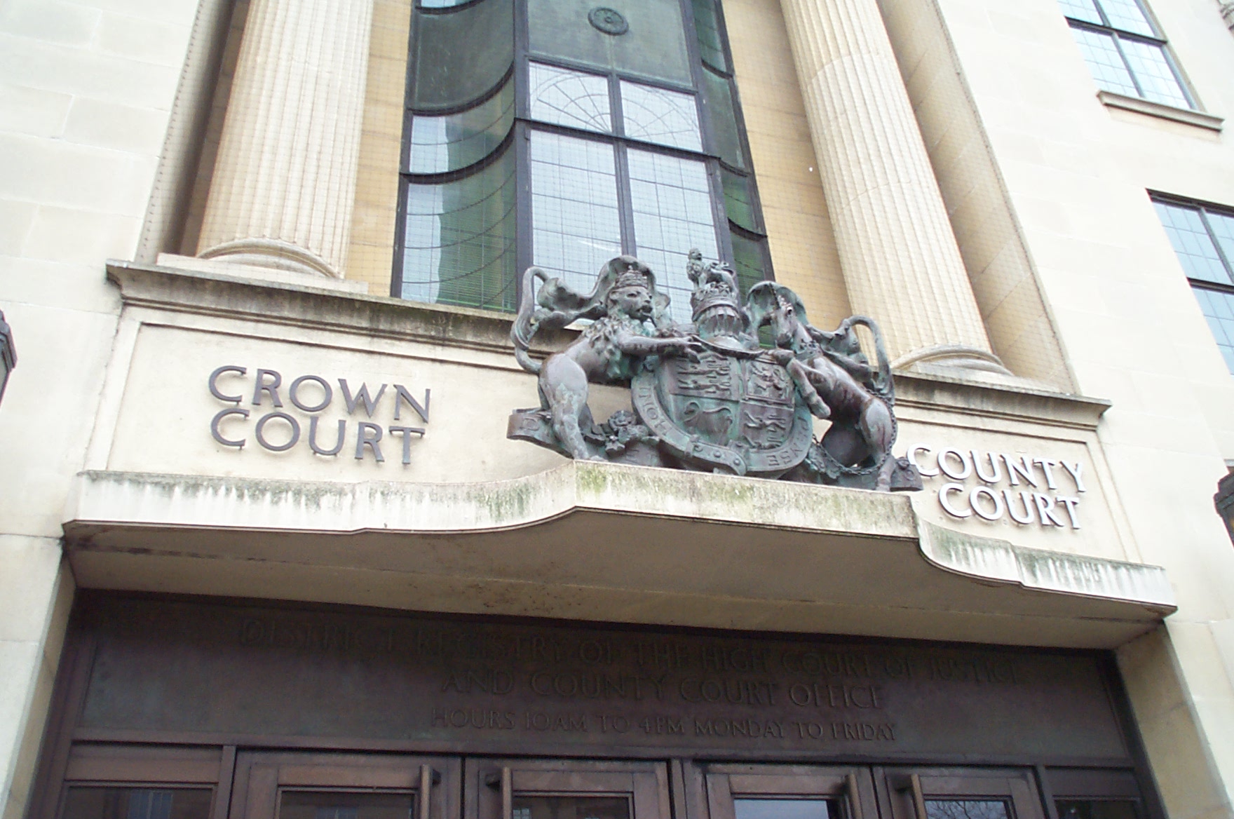 A County Court building — most money claims of £100,000 or less must start here.