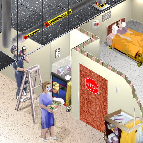 Entering an isolation room requires donning specific Personal Protective Equipment (PPE). Forgetting supplies means repeating this time-consuming process, breaking the flow of care.