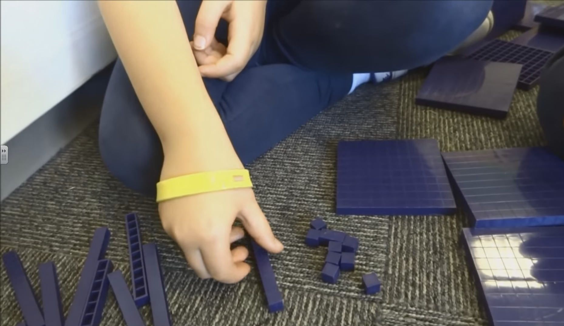 Base-ten blocks provide a tactile method for students to physically group and decompose numbers, bridging the gap between concrete counting and abstract multiplication.