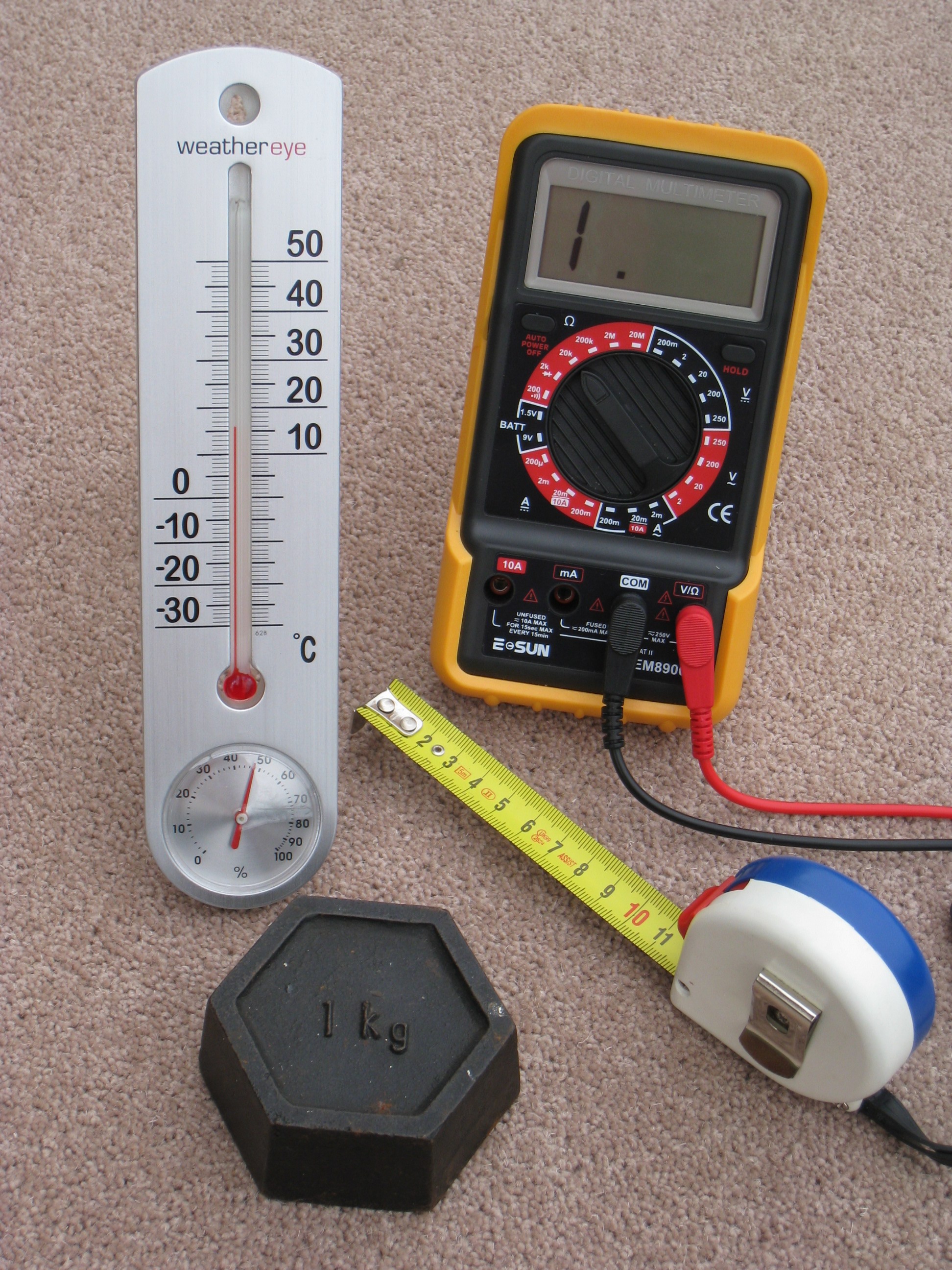 Various measuring devices are used to translate physical properties—such as length, mass, and temperature—into discrete numerical values.