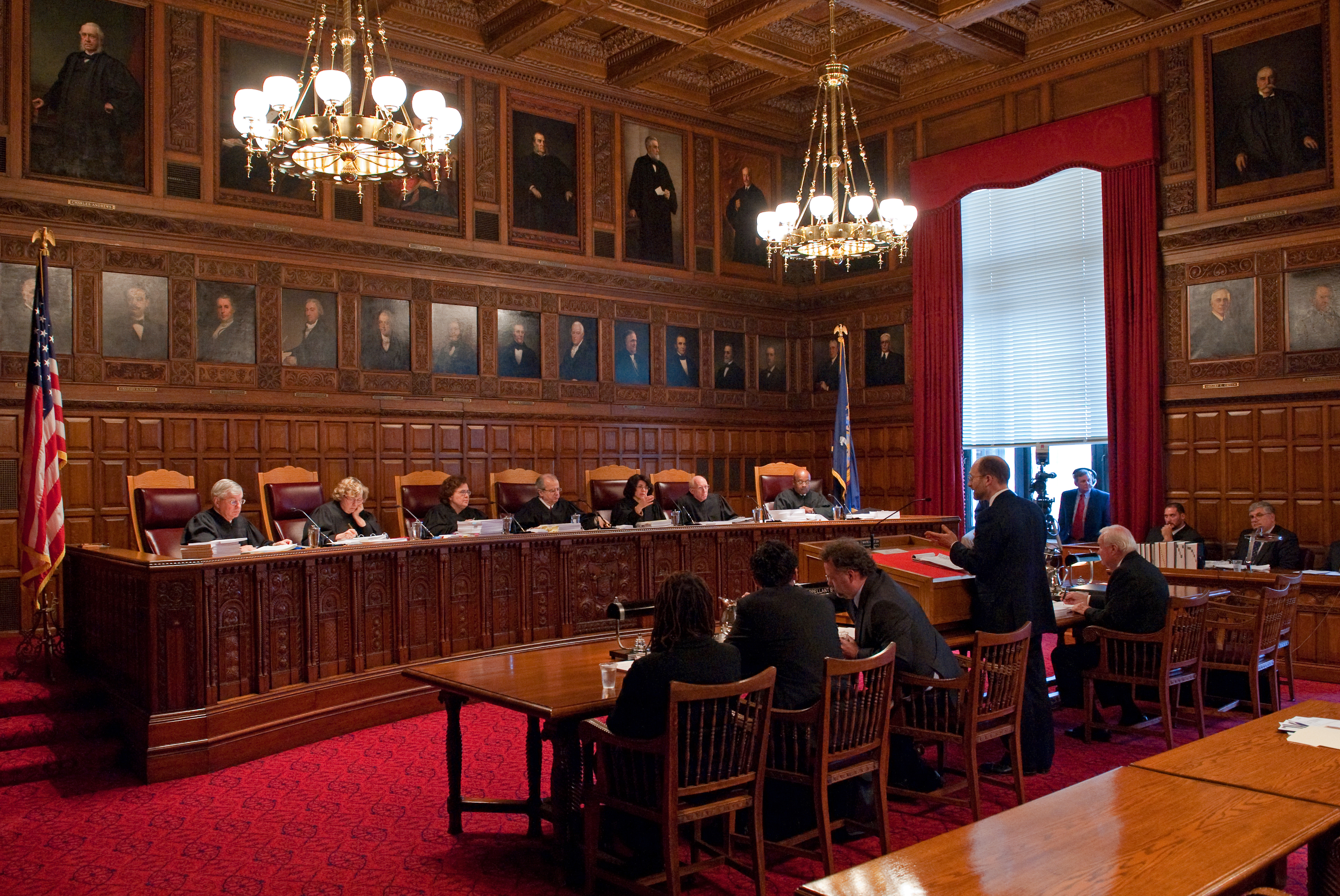 The New York Court of Appeals. The securities industry generally bypasses public, adversarial court proceedings in favor of binding, closed-door arbitration to resolve disputes more efficiently.