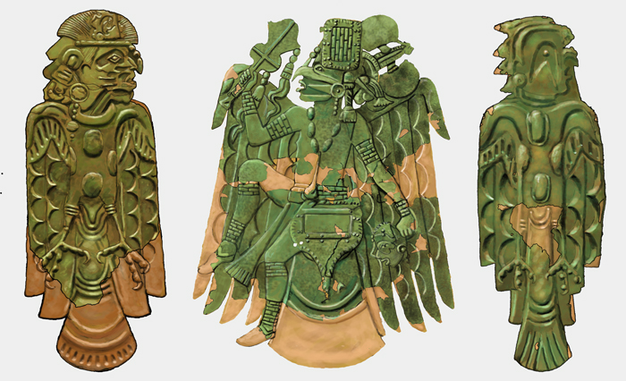 Repoussé copper plates from the Mississippian culture. Without smelting iron or steel, pre-Columbian societies developed sophisticated methods of cold-hammering native copper.