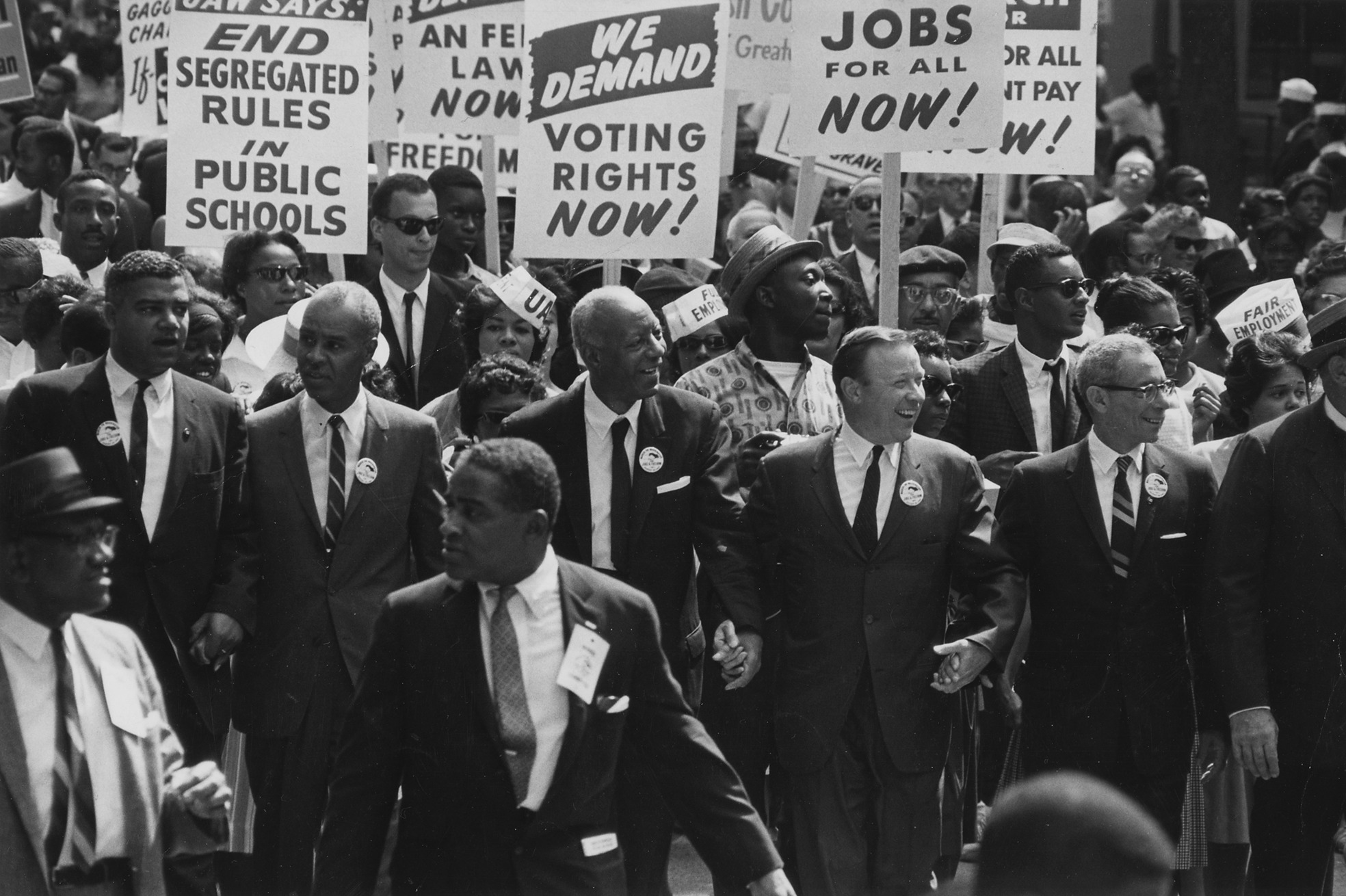 The 1963 March on Washington. To protect fundamental civil rights, the financial sector cannot force claims of statutory employment discrimination or sexual harassment into mandatory arbitration.