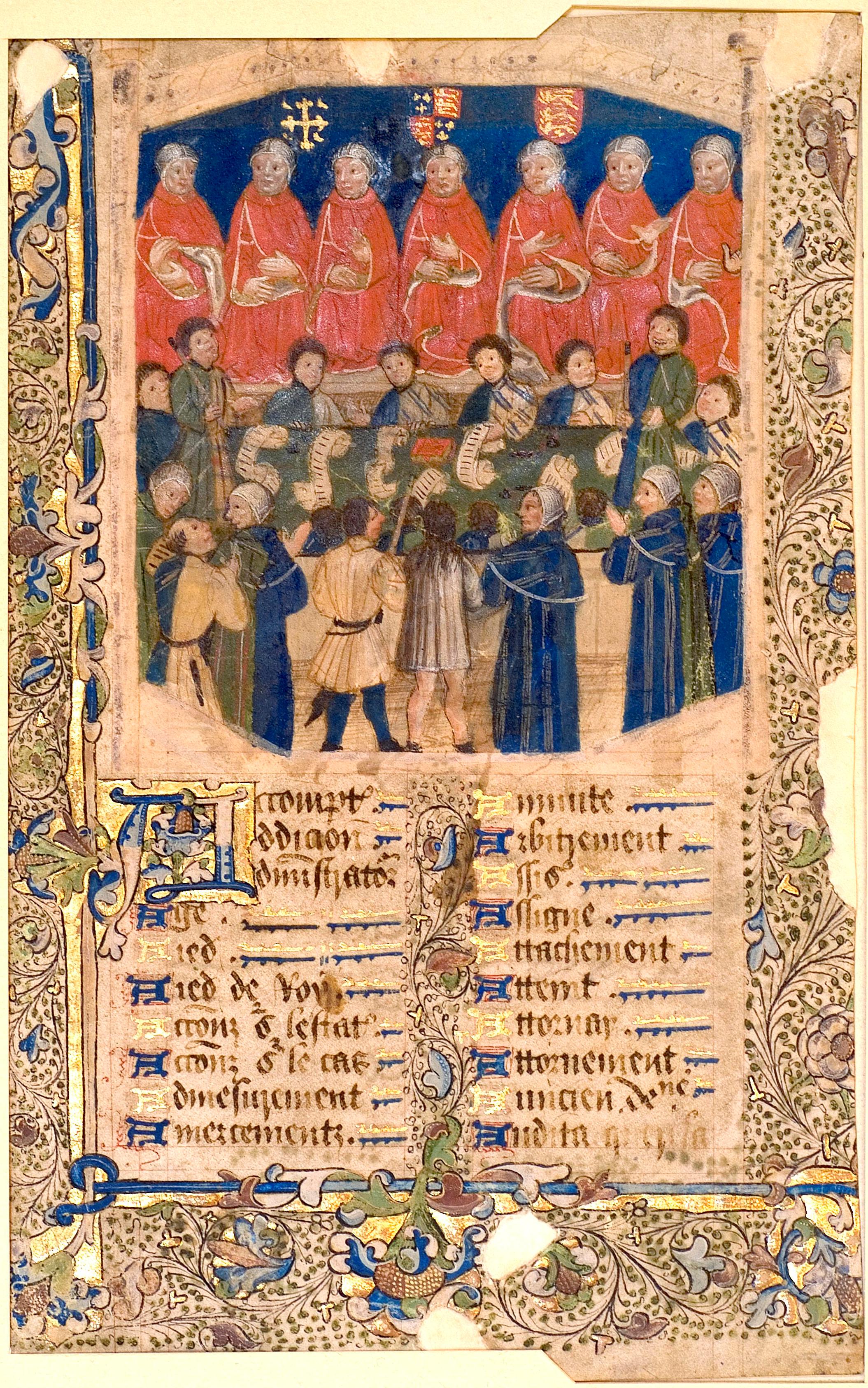 The Court of Common Pleas, one of the medieval common law courts whose decisions on broken promises gave rise to doctrines like privity of contract.