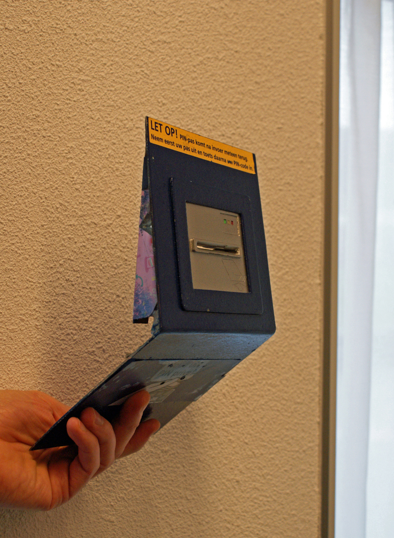 A concealed card-skimming device — the kind of hidden wrongdoing section 32 targets, postponing the limitation clock until the claimant discovers the fraud or concealment.