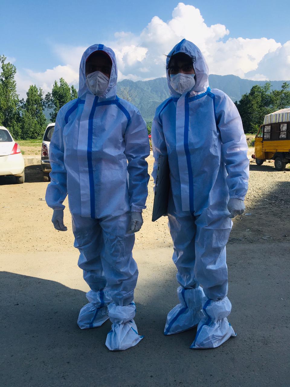 Full Personal Protective Equipment (PPE) ensembles require strict donning and doffing sequences to maintain physical barriers and prevent cross-contamination.