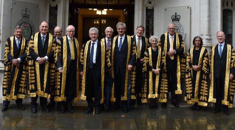The Justices of the UK Supreme Court, the court that narrowed the rule in Re Hastings-Bass in its Pitt v Holt decision.