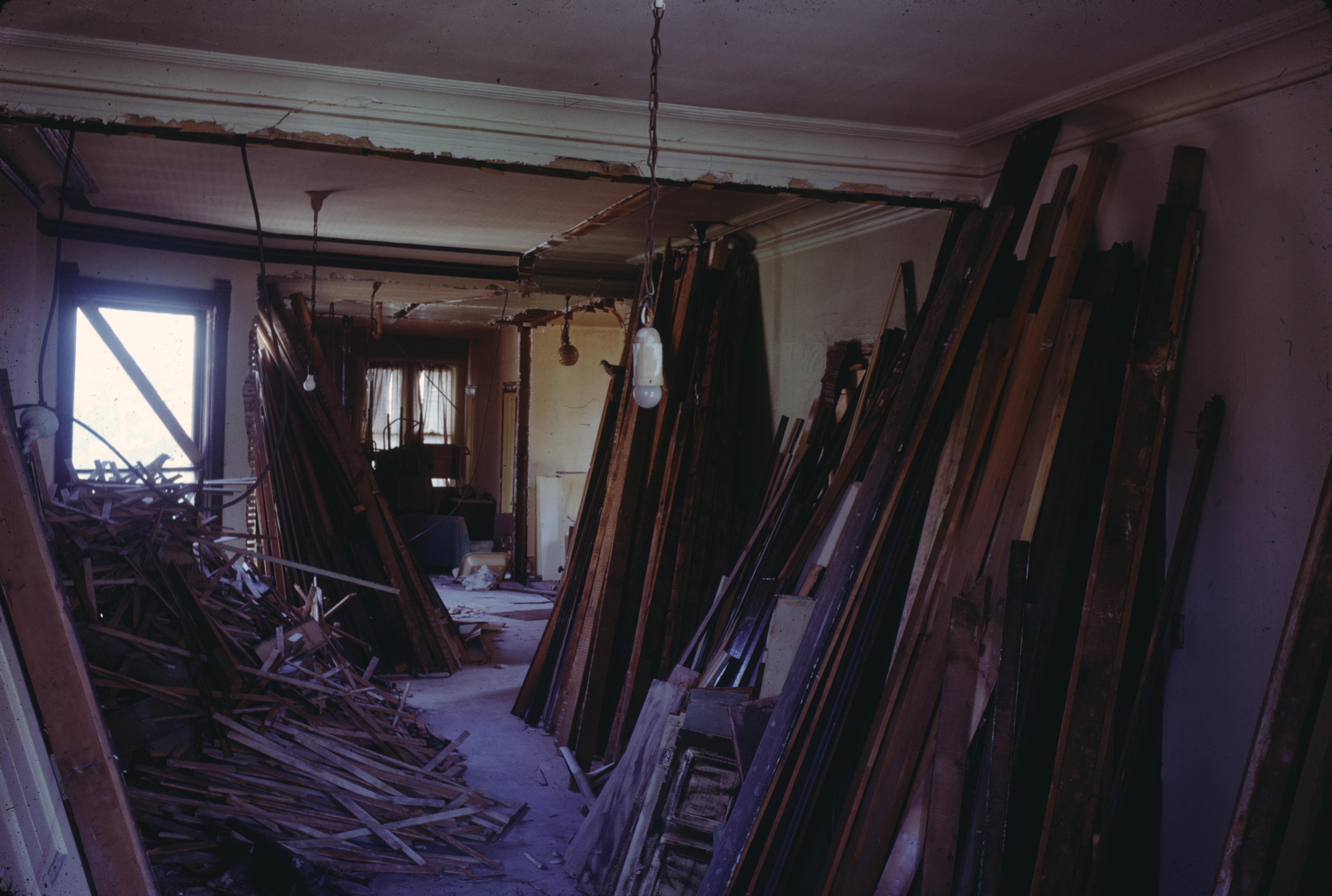 A property undergoing a "gut rehab" is stripped down to its structural elements. Because the underlying foundational footprint and structural history remain, Illinois law explicitly classifies rehabilitations separately from "new construction," meaning sellers must still provide disclosures.