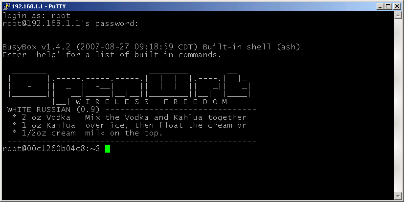 An administrator managing a router using Secure Shell (SSH). Hardening network infrastructure involves completely disabling cleartext protocols like Telnet in favor of encrypted management tunnels like SSH.
