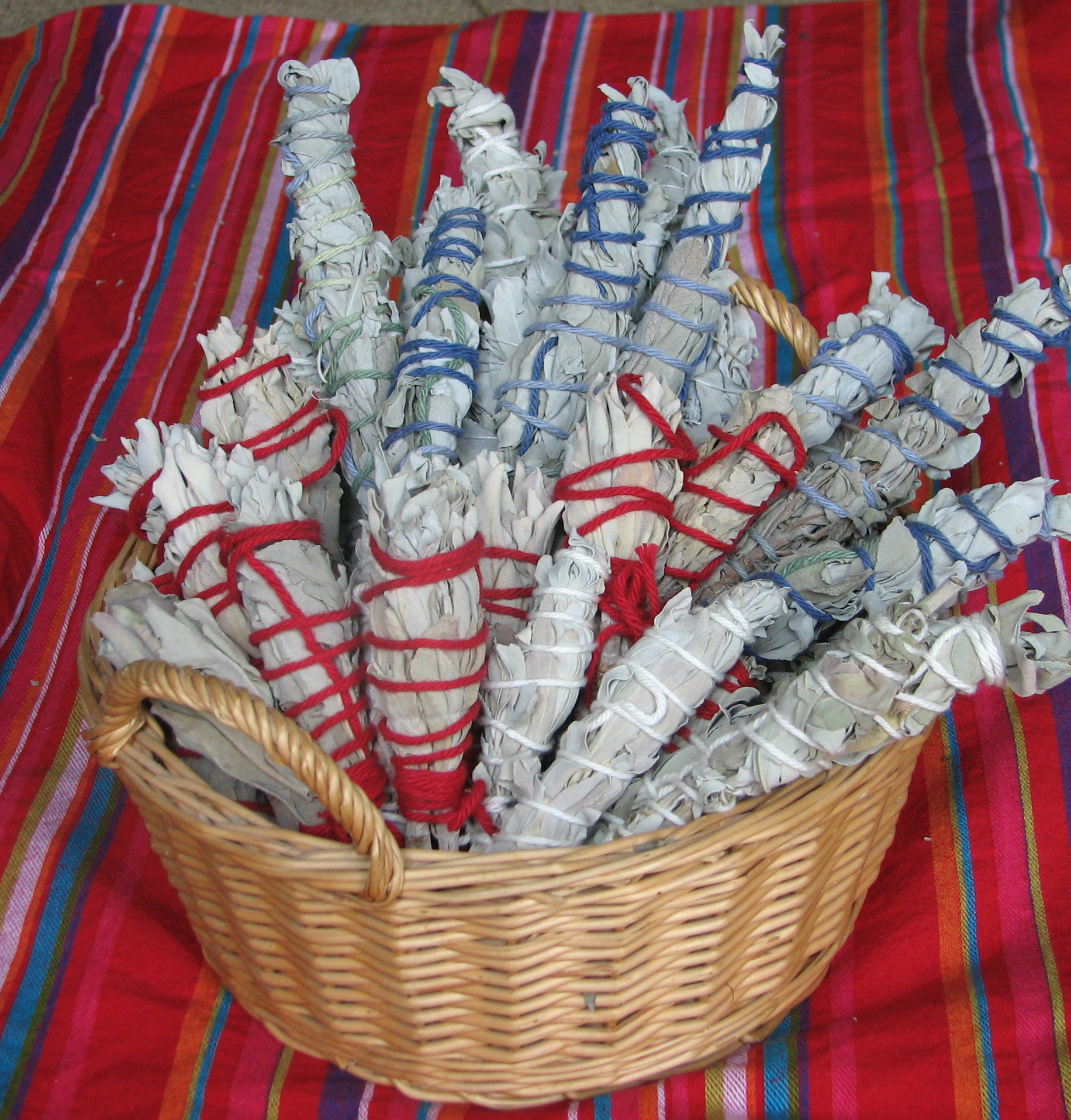 Bundled white sage is commonly used during smudging rituals to purify the spirit. Accommodating these rituals safely in a clinical environment requires coordination with hospital fire safety protocols.