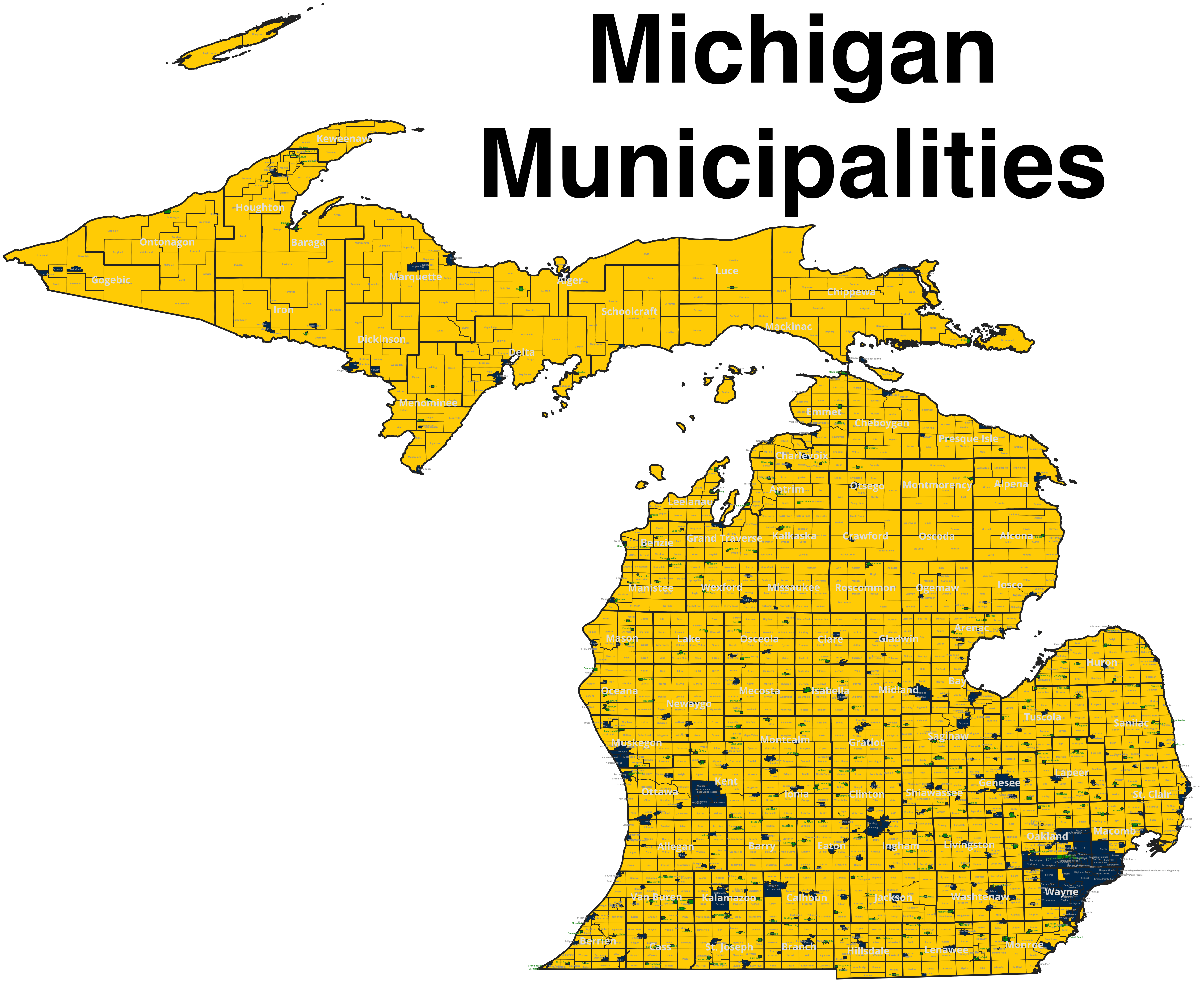 Because Michigan is divided into hundreds of distinct municipalities, state law requires an associate broker to manage any branch office located more than twenty-five miles outside the main office's municipality.