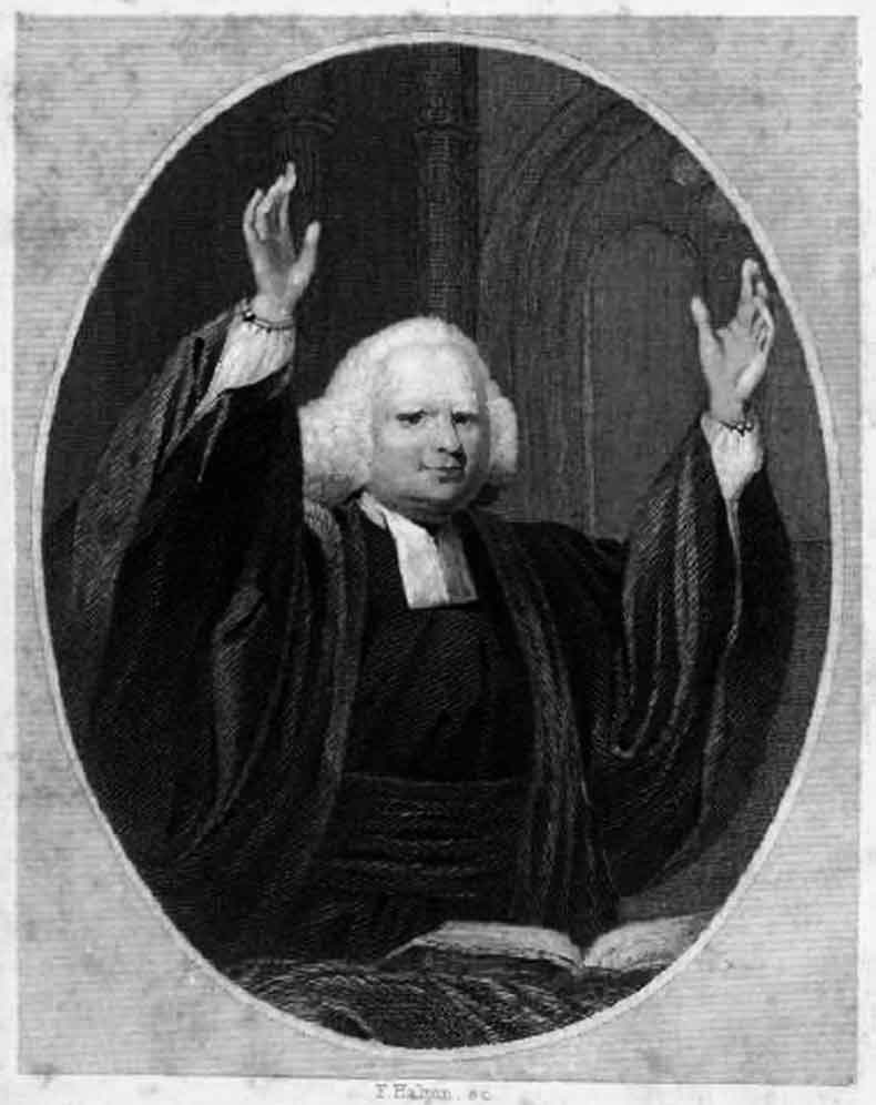 An 1857 engraving of George Whitefield preaching. Fiery, itinerant ministers of the First Great Awakening drew massive crowds, fostering a shared cultural and religious experience across the divided American colonies.