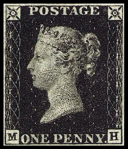 The Penny Black, the world's first postage stamp — the archetypal petty disbursement too trivial and generic to itemise, instead absorbed into the firm's overheads.