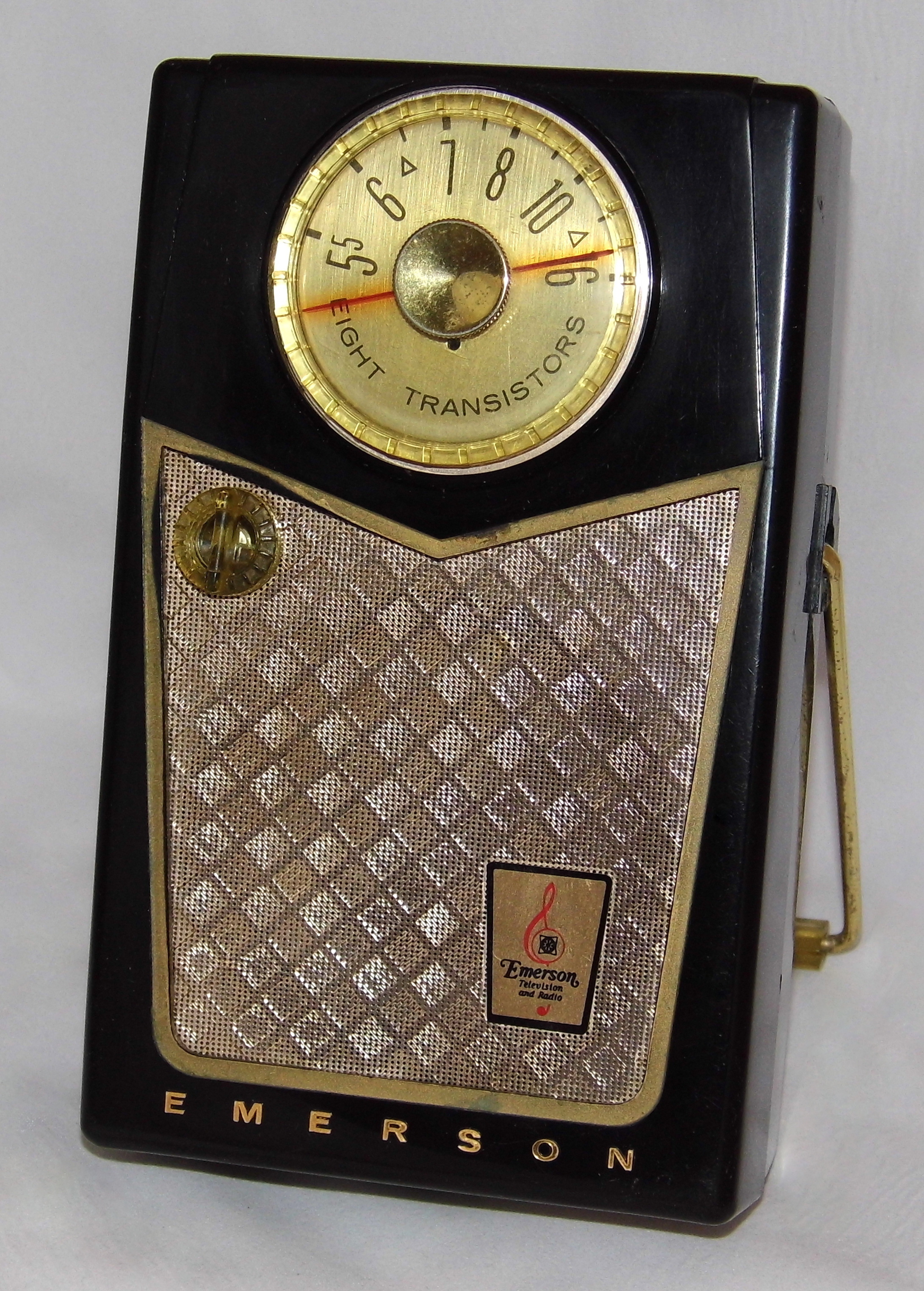 Material culture, such as this 1958 transistor radio, serves as a physical primary source that offers unfiltered evidence about daily life and technology in the past.