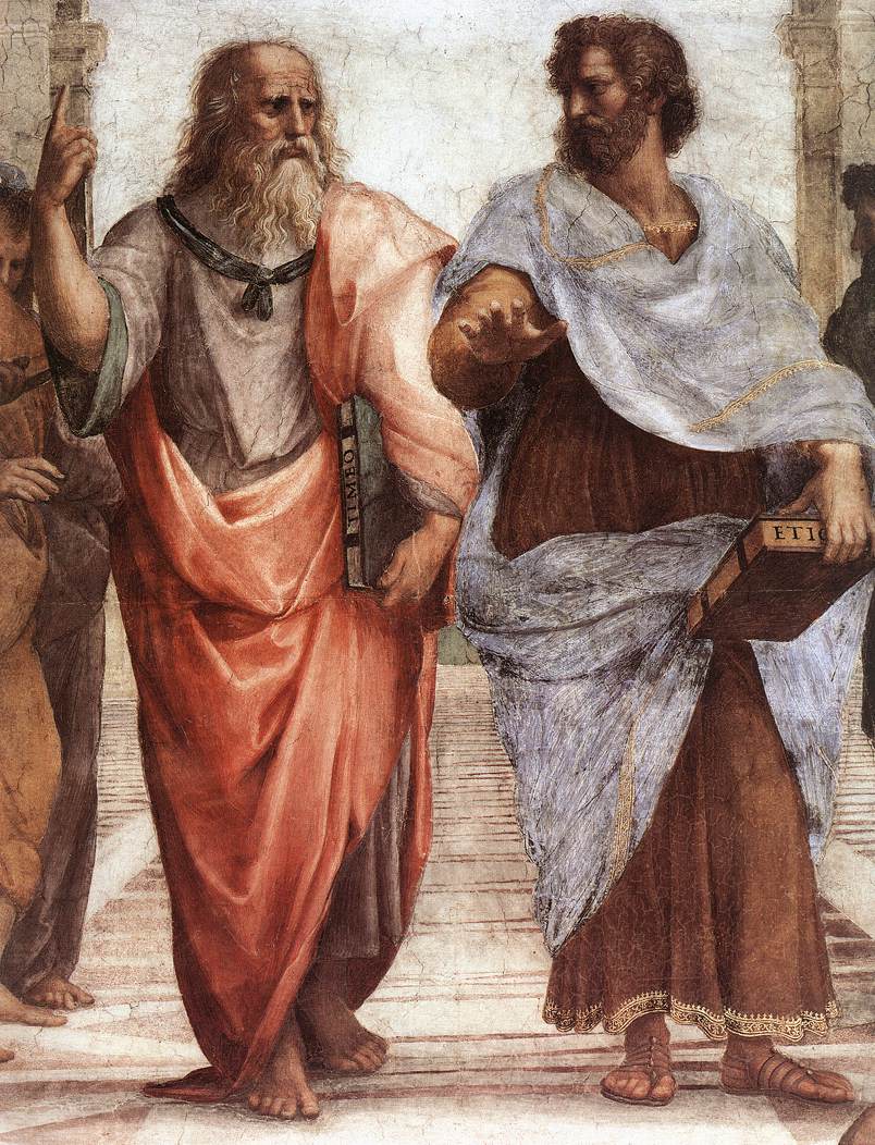 Aristotle (right, pictured here with Plato) classified rhetorical delivery as one of the fundamental canons of effective communication.