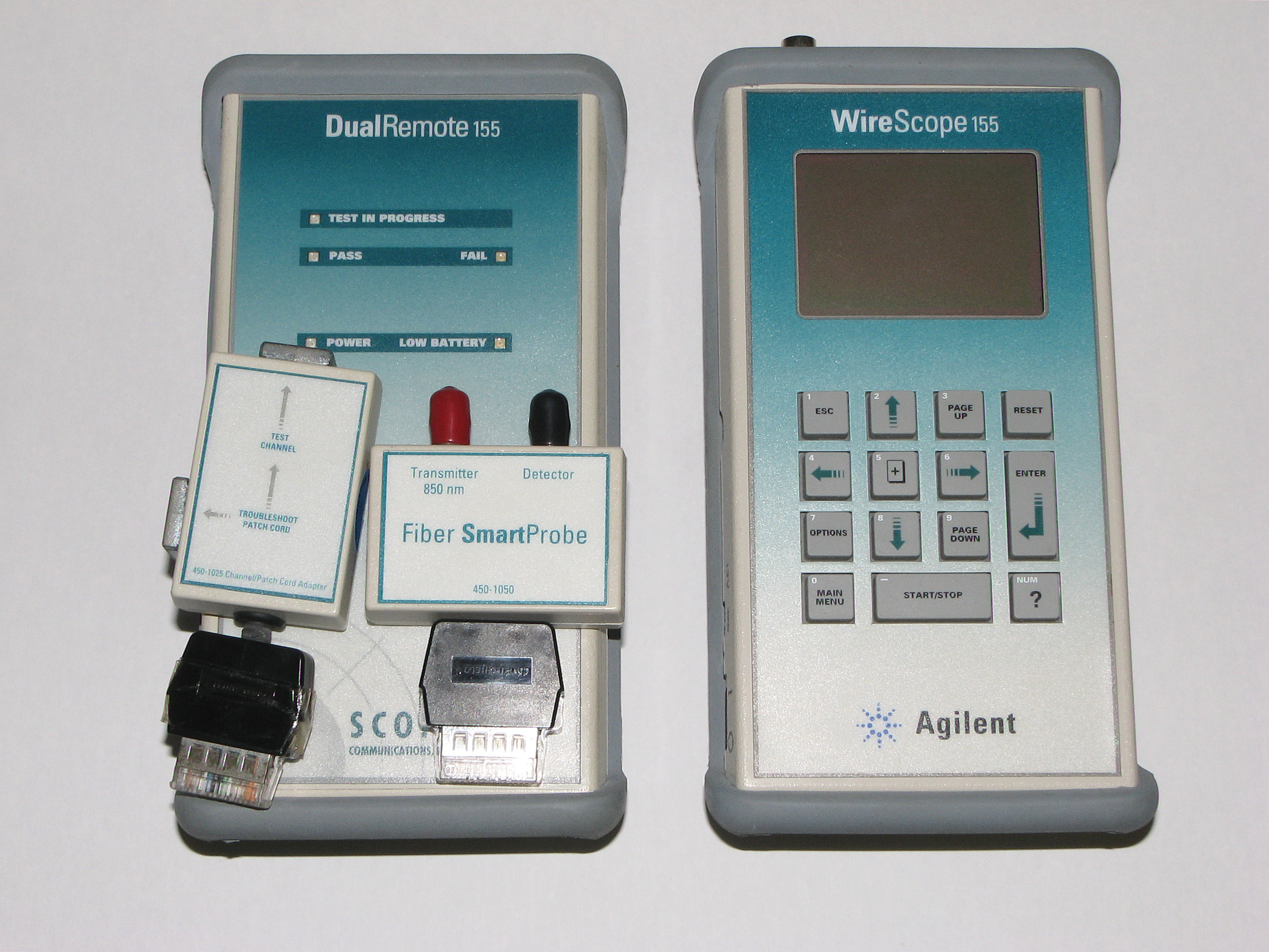 An advanced cable analyzer verifies pin-to-pin electrical continuity and diagnoses common physical layer faults like open circuits, short circuits, or miswired pairs in twisted pair copper cables.