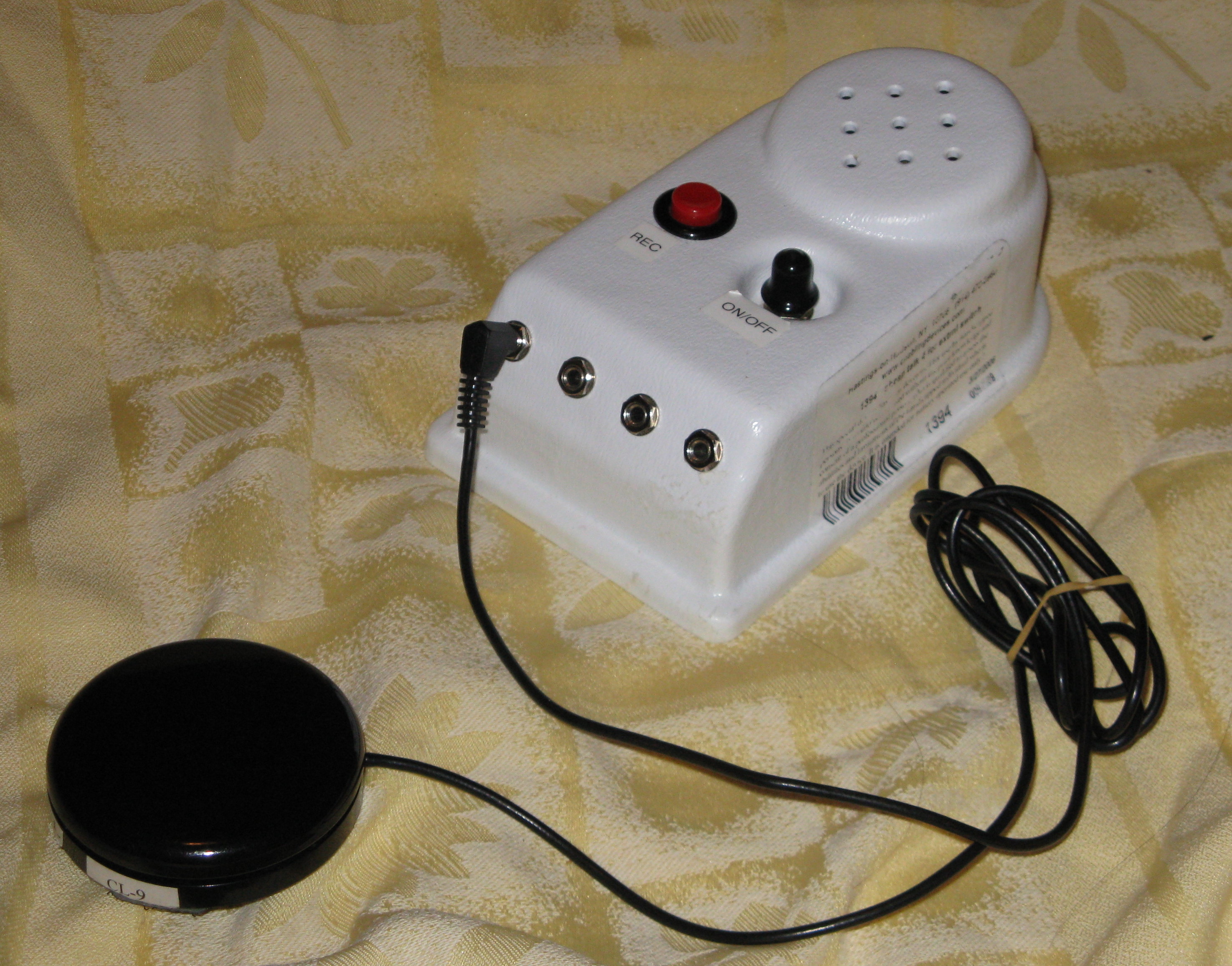 Mid-tech assistive tools include battery-operated, switch-adapted devices that allow students with motor or communication impairments to activate toys or relay pre-recorded messages with a single, simplified button press.