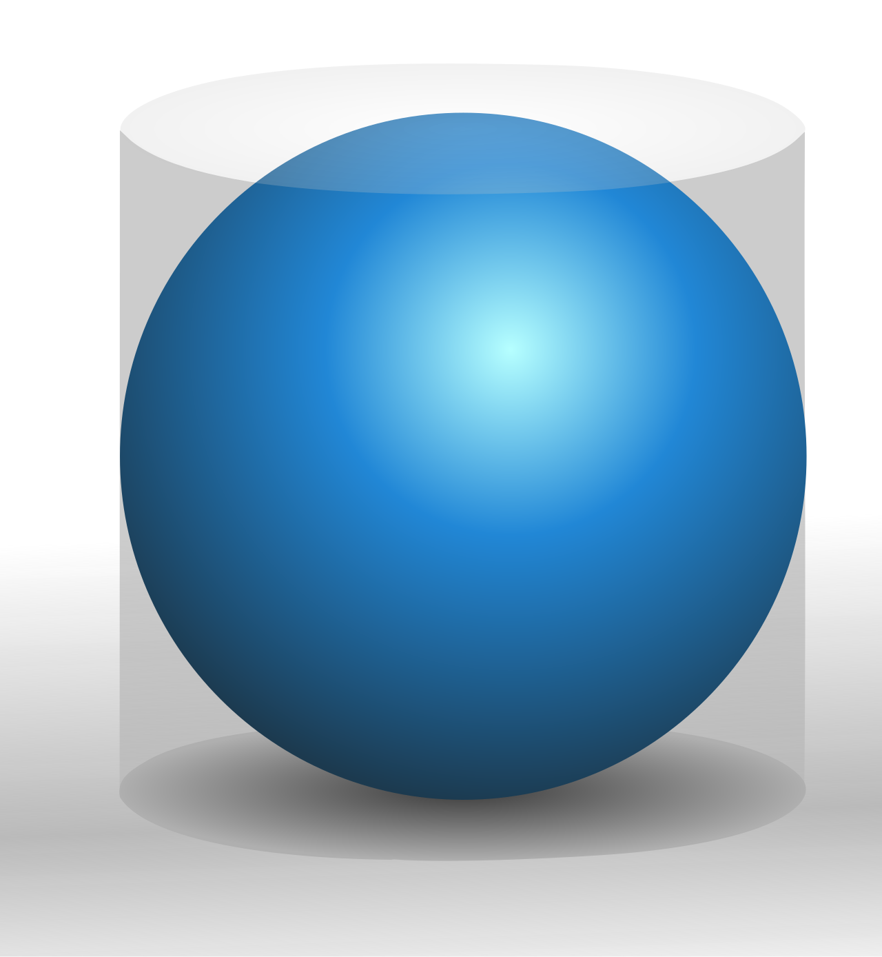 Archimedes famously proved that a sphere's surface area is exactly four times the area of its great circle, and its volume is two-thirds that of its circumscribing cylinder.